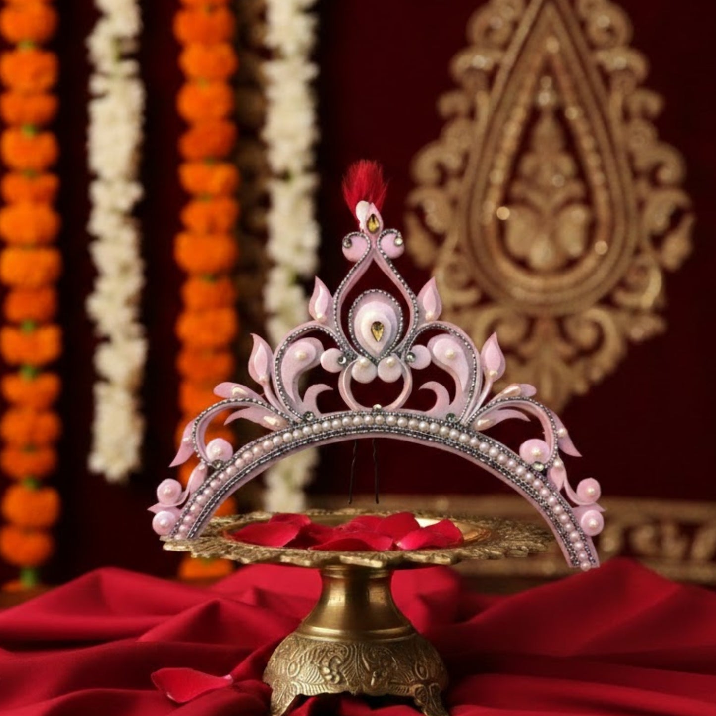 Vintage Floral Designer Mukut