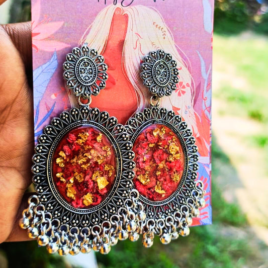 Rangrez Resin Jhumko – A Burst of Colorful Joy