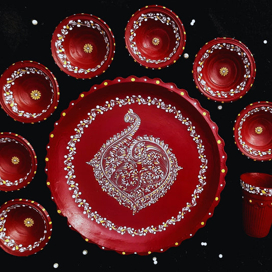 Regal Kalka Elegance Mitti Magic Dinnerware (Set of 9)