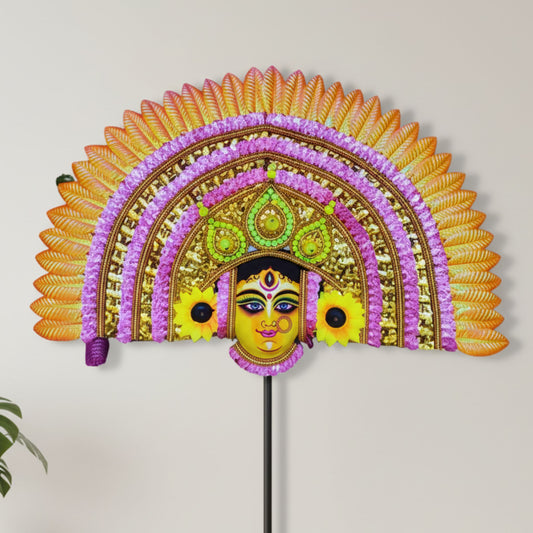 ShaktiRoop Durga Face Mukhosh – Traditional Wall Art