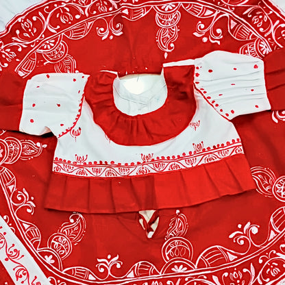 Laalpari Baby Lehenga Set – Classic Red
