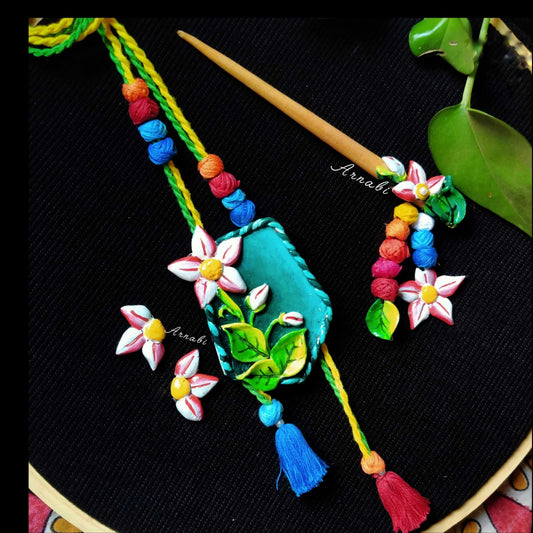 Phoolon Ki Baat – Floral Clay Jewelry Set