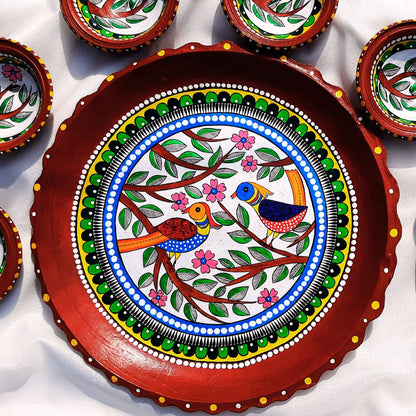 Madhubani Grace Mitti Magic Dinnerware (Set of 7)