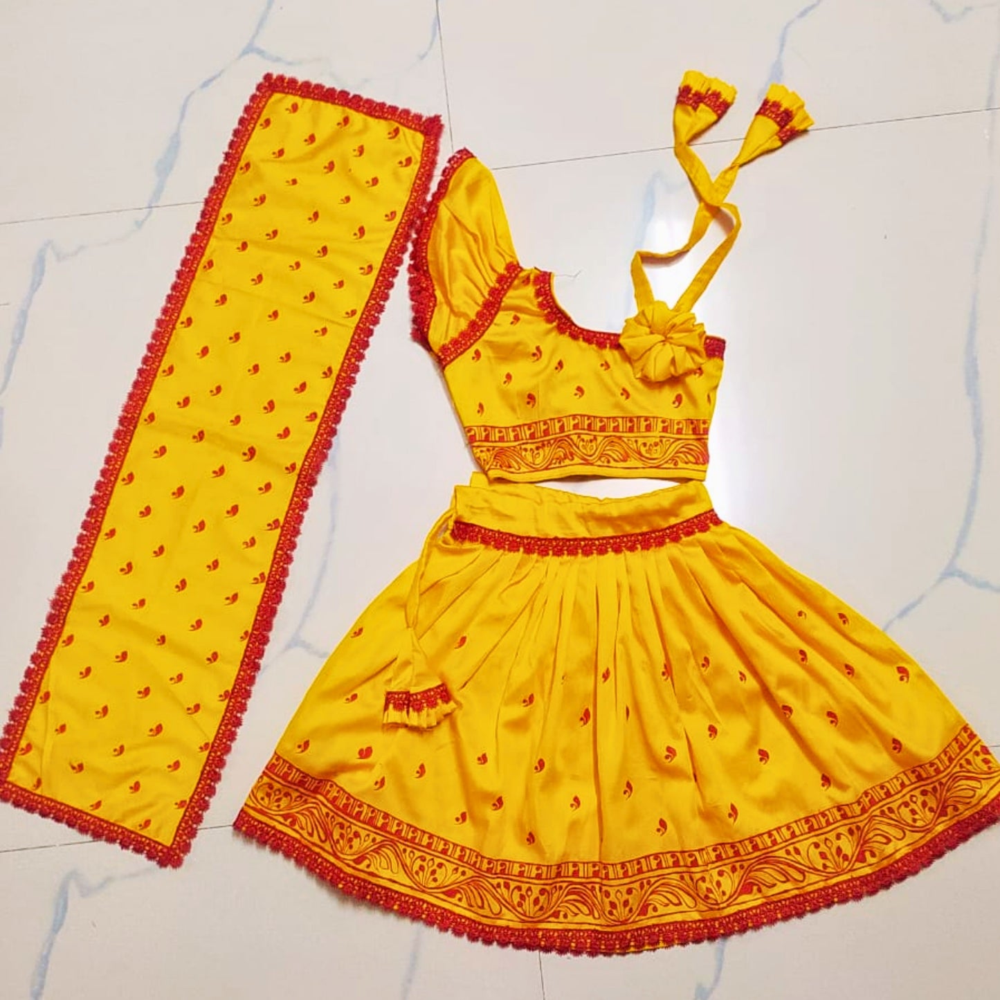 Hand-Made Rajkumari Baby Lehenga