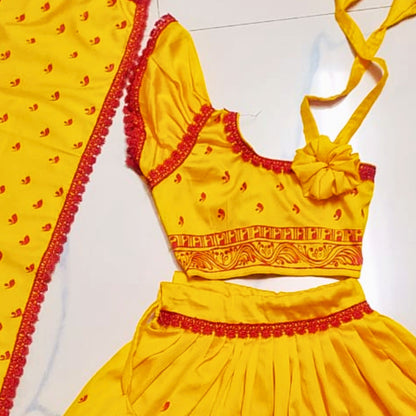 Hand-Made Rajkumari Baby Lehenga