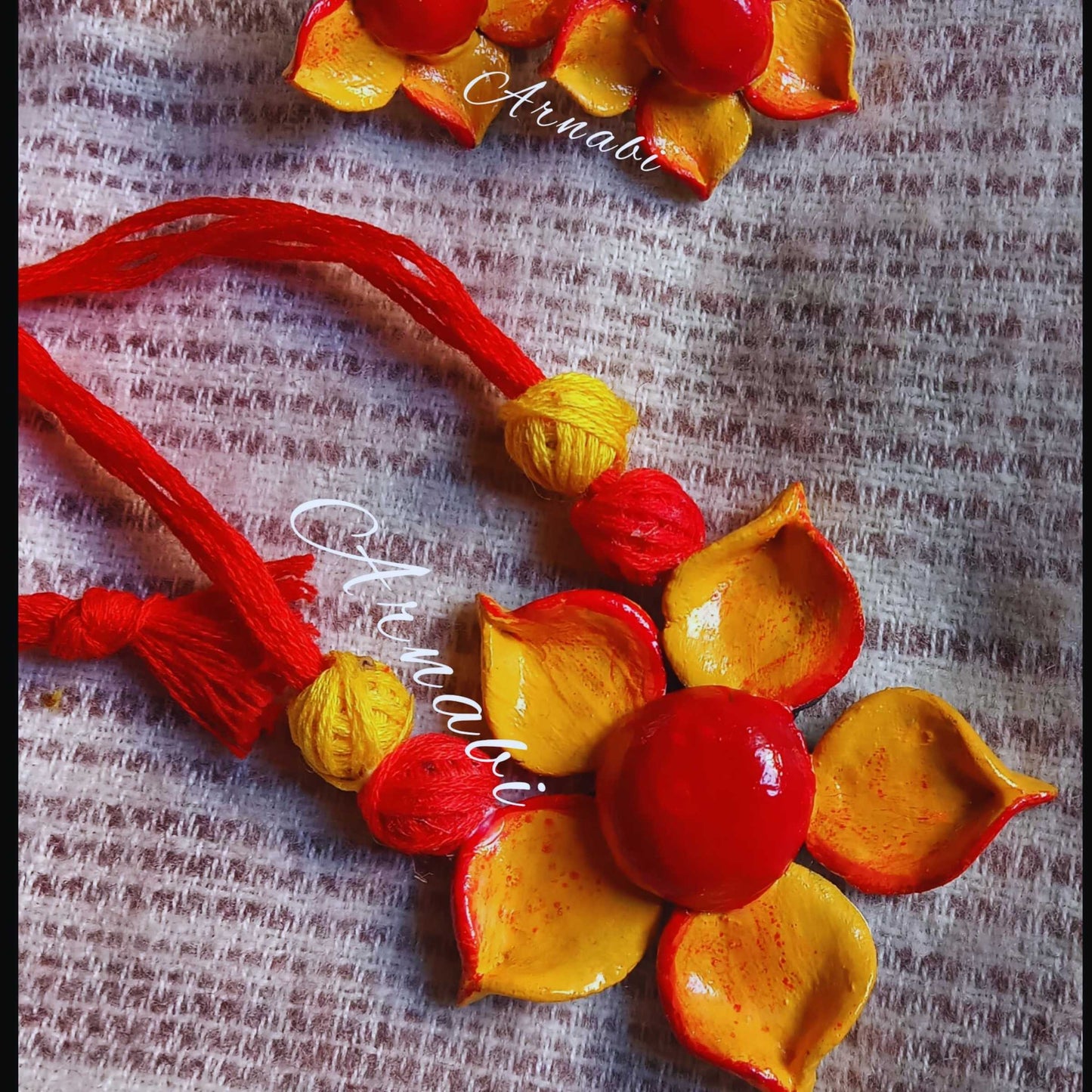 Floral Radiance – Flower Clay Jewelry Set