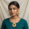 Elegant Ethnic Fabric Jewelry Set