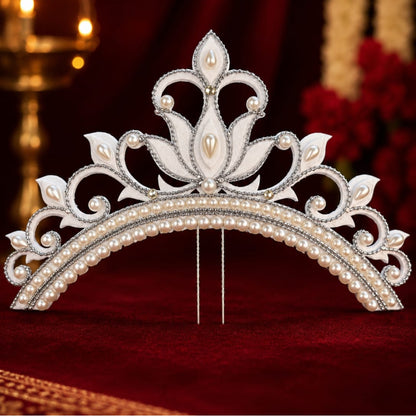 Antique Silver Bridal Mukut