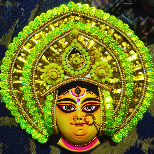 AdiShakti Durga Chhau Mukhosh– (14×14 inch)