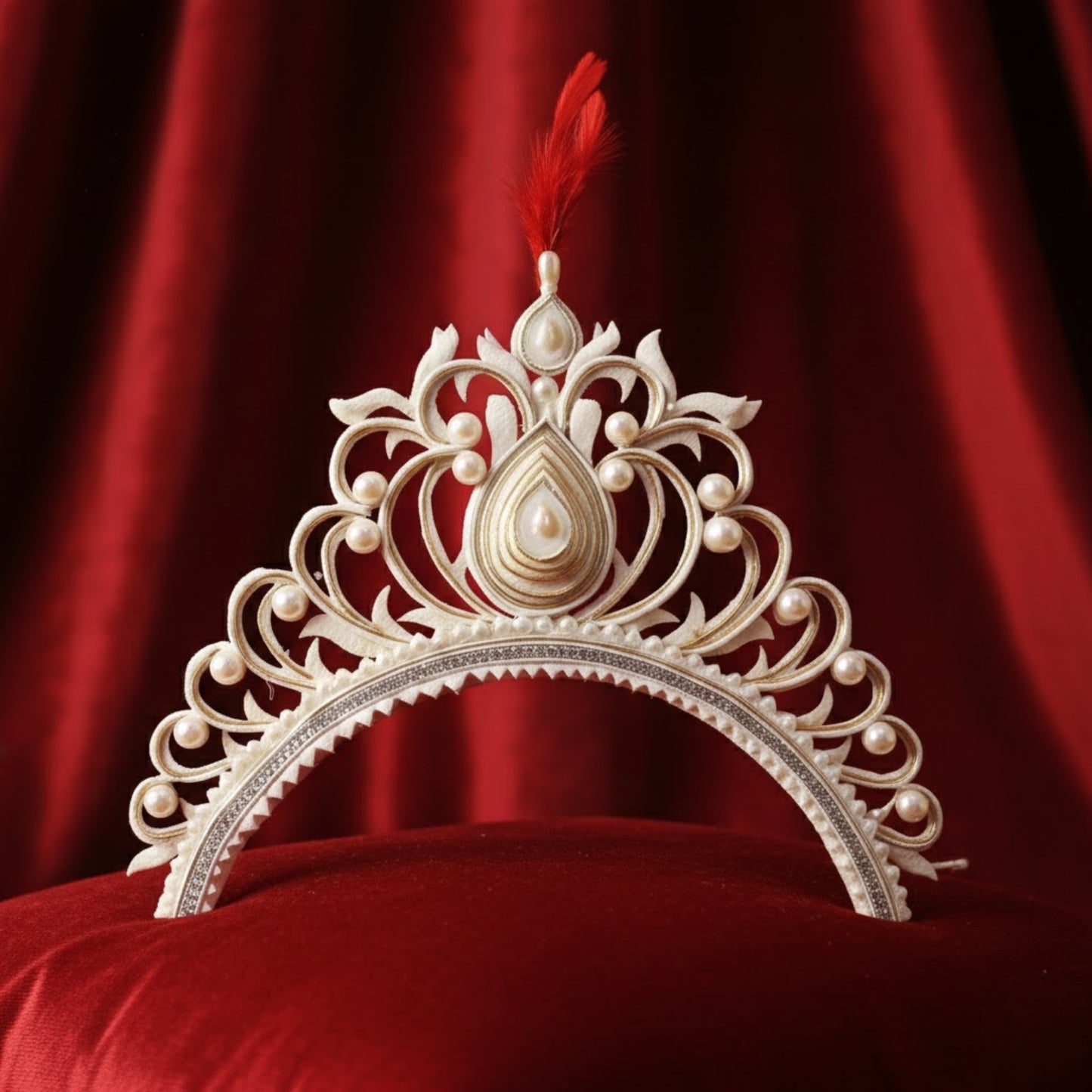 Lightweight Wedding Mukut Headpiece