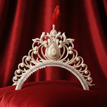 Lightweight Wedding Mukut Headpiece