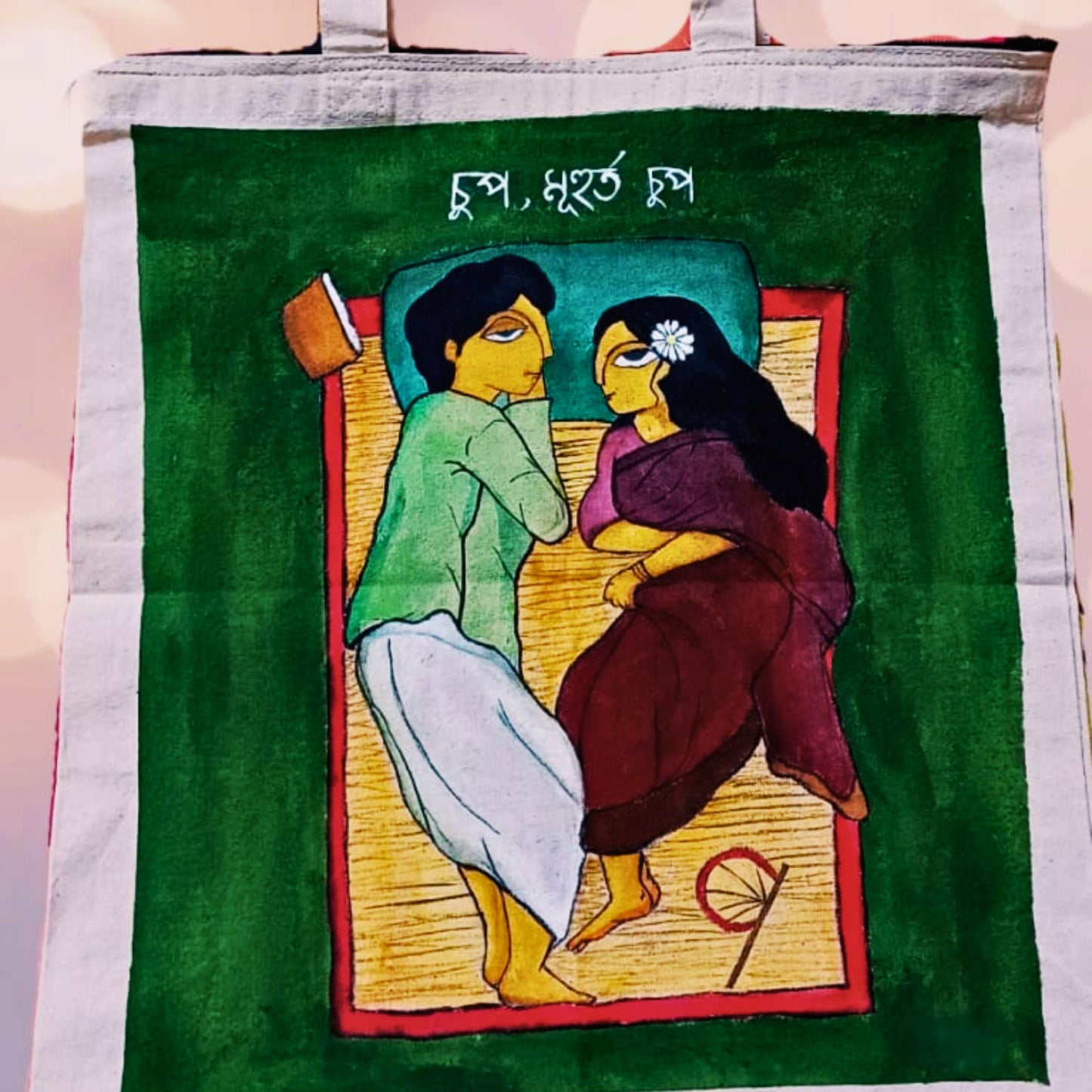 Premrekha Romantic Illustrated Tote Bag