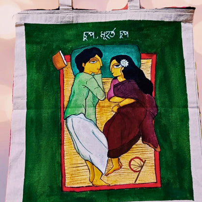 Premrekha Romantic Illustrated Tote Bag