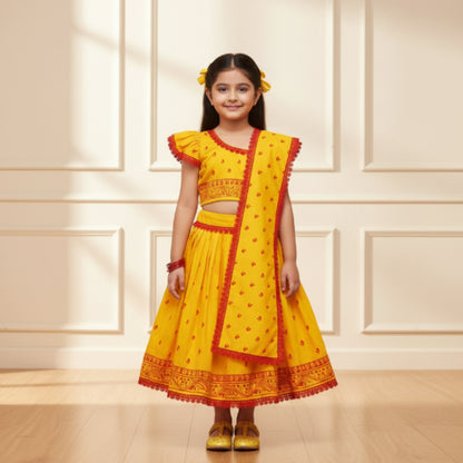 Hand-Made Rajkumari Baby Lehenga